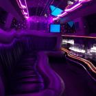 Chrysler pink limousine - interieur